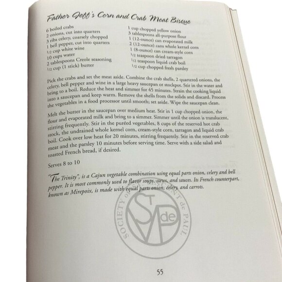 Taste & See Cookbook Society Of St Vincent De Paul Louisiana Hardcover 2009 - Picture 8 of 11